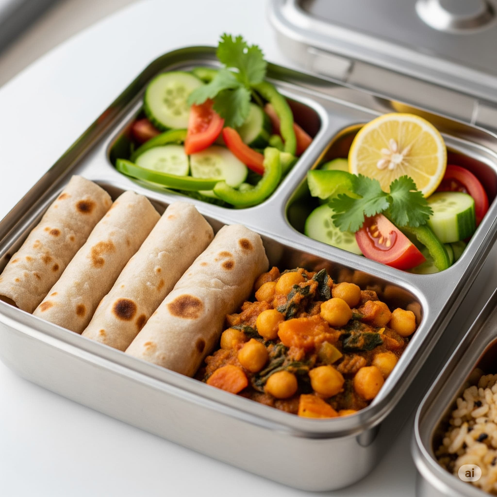 Mini Pure Veg Tiffin Meal for Lunchbox