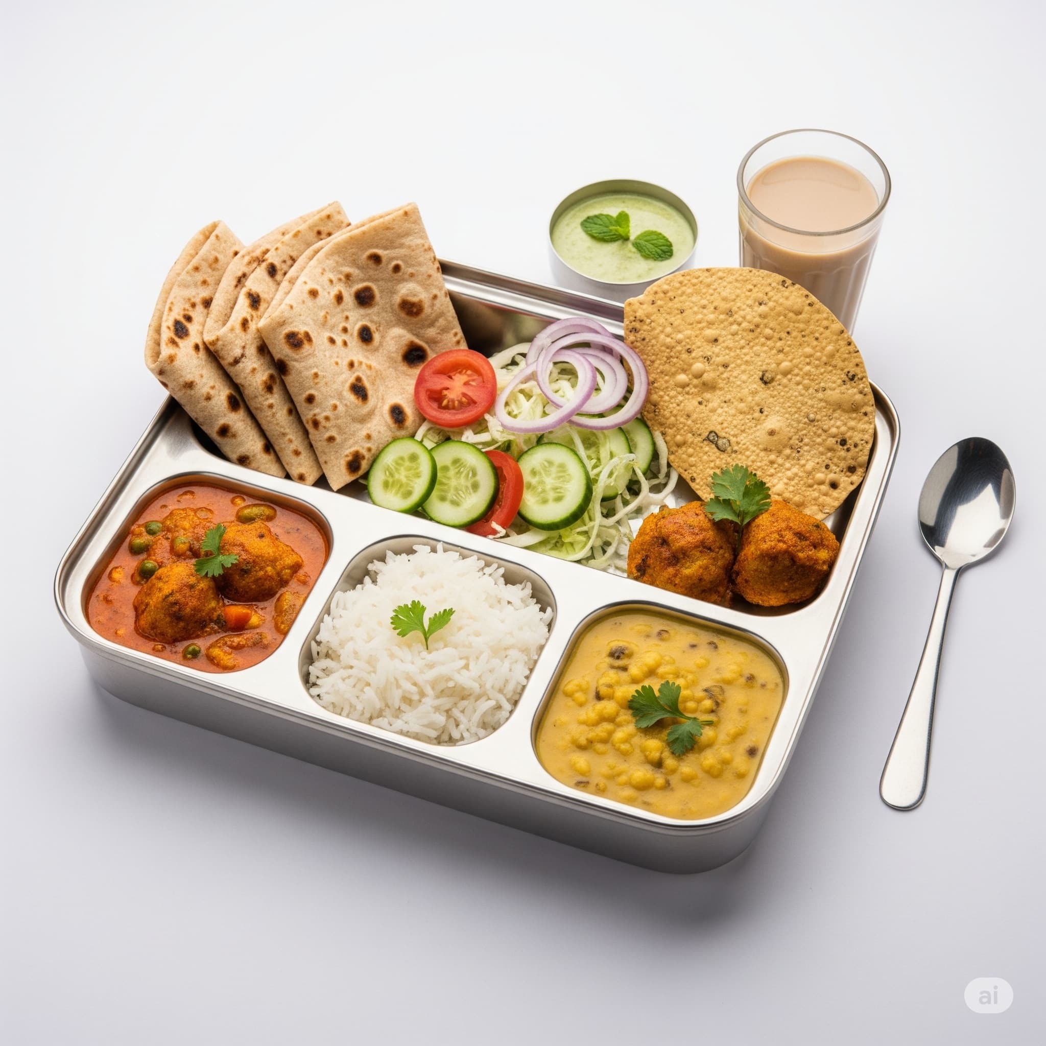 Standard Pure Veg Tiffin Meal Service in Mumbai